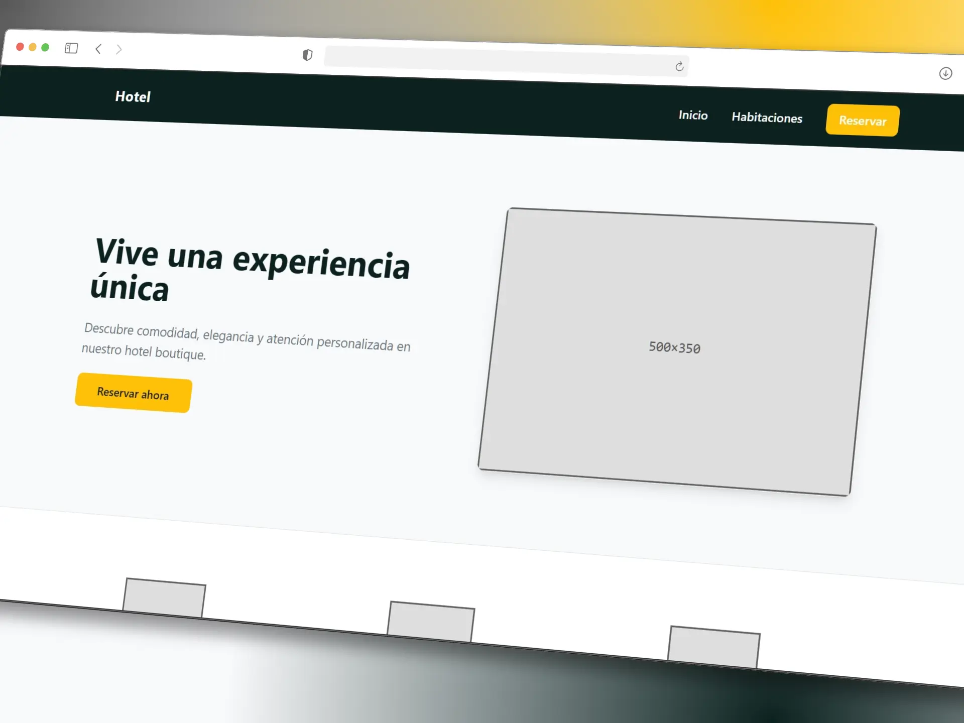 Captura del sitio Blog
