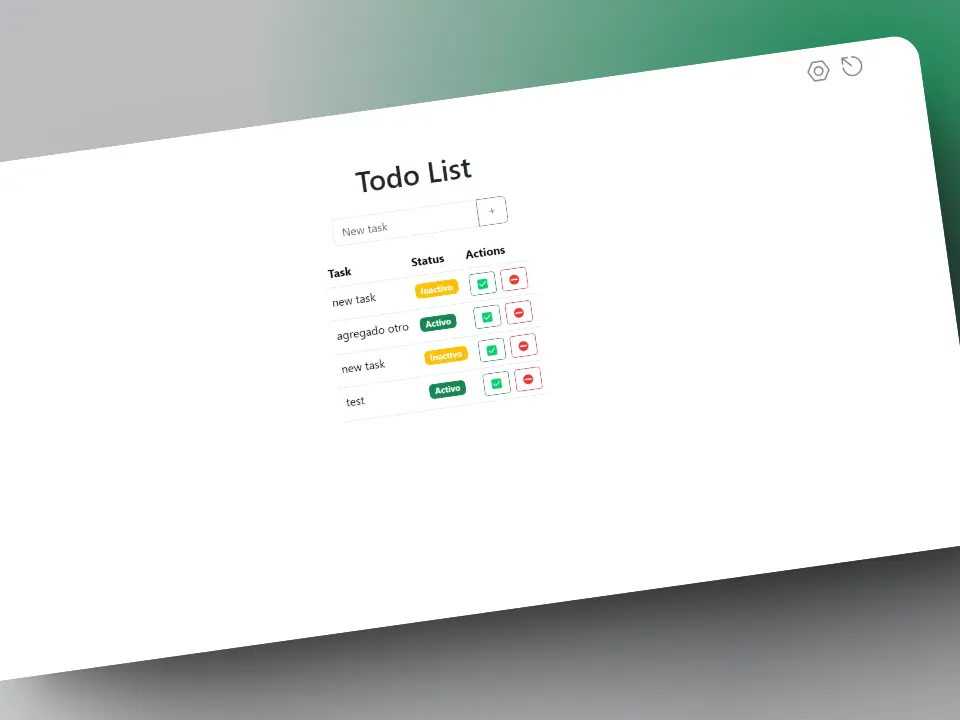 Captura del sitio To-Do List